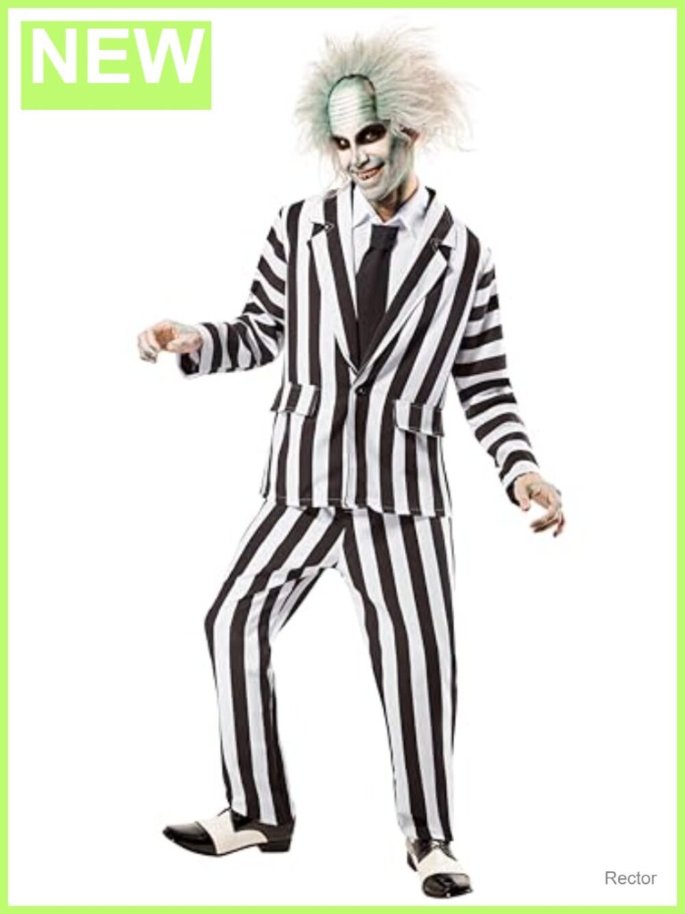 Men's Beetlejuice Costume Jacket Pants Dickie